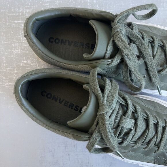 Converse One Star Canvas Ox Olive Green Shoes Size Men 6 Women's 8 - Picture 4 of 14